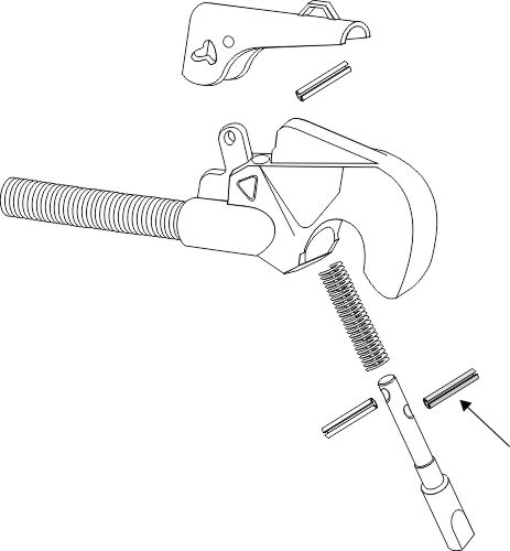 Stift für Oberlenker-Fanghaken, neues Modell