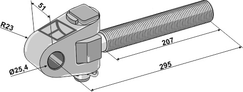 Topstænger M30x3,5 - Cat. II