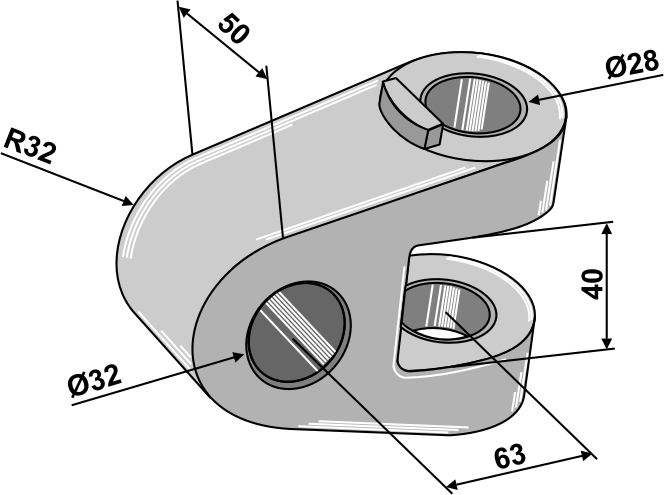 Accessories for top - links M36x3