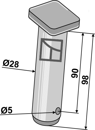 Bolzen Ø28