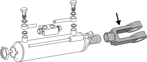 Accessoires for hydraulic top-links - New model