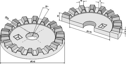 Klemmverstellscheibe
