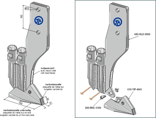 Morris - Cultivator parts 