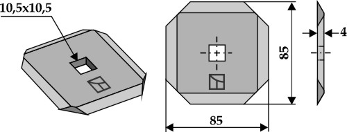 Futtermischwagenmesser
