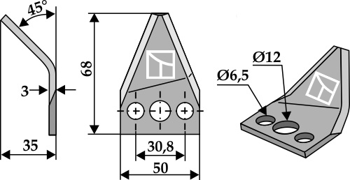 Futtermischwagenmesser,links geeignet für: Strautmann Cuțite mixer furaje