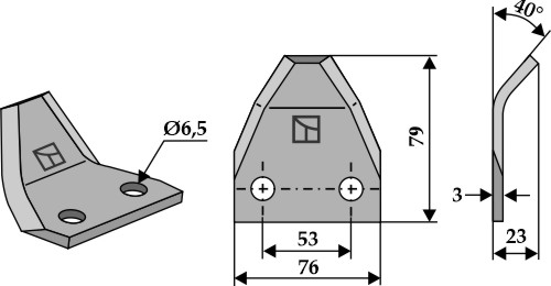 Futtermischwagenmesser geeignet für: Storti Cuțite mixer furaje