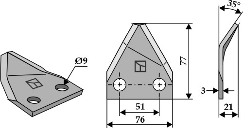 Marmix Voermengwagenmes