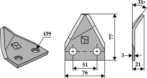 Marmix Voermengwagenmes