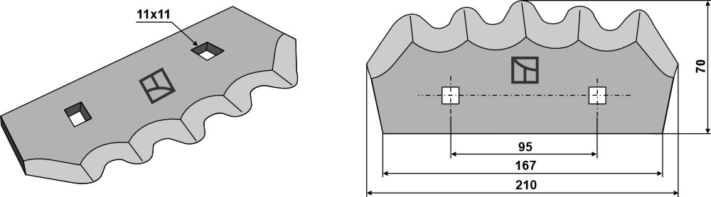 Marmix Fodder mixer knives