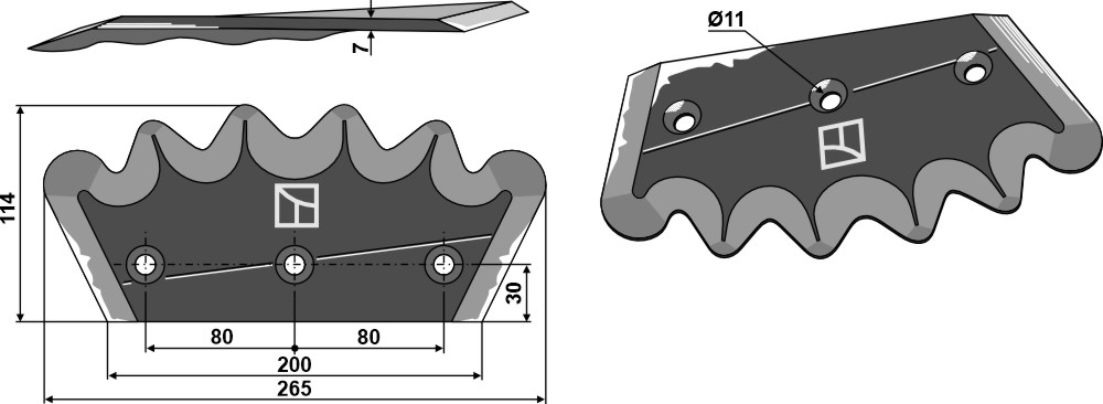 Pagliari Fodder mixer knives