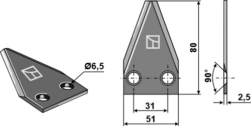 DeLaval Voermengwagenmes