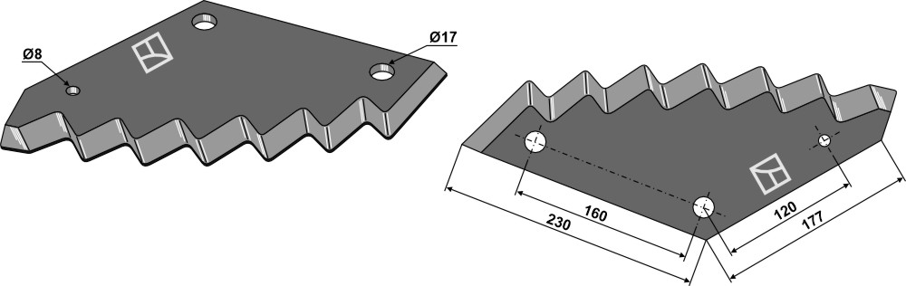 Trioliet Voermengwagenmes