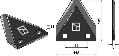 Belair Voermengwagenmes