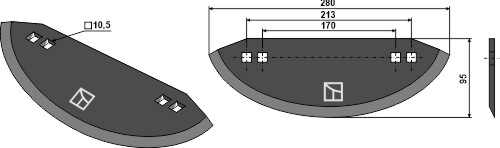 Faresin Fodder mixer knives