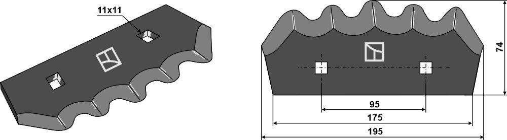 Marmix Voermengwagenmes