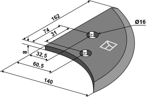 Futtermischwagenmesser geeignet für: Storti Futtermischwagenmesser