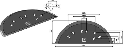 Futtermischwagenmesser geeignet für: Storti Futtermischwagenmesser