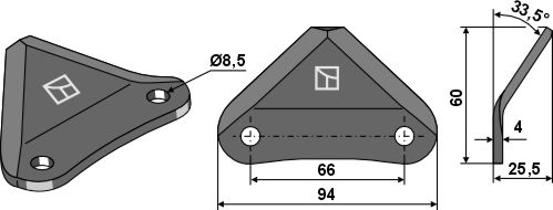 Futtermischwagenmesser geeignet für: Storti Futtermischwagenmesser
