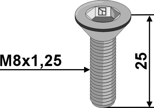 şurub cap imbus hexagonal - M8x1,25