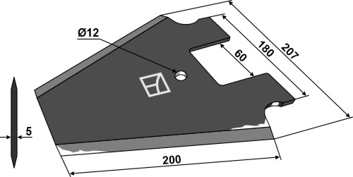 Rabe Ploeglichaam type BP-233 OS
