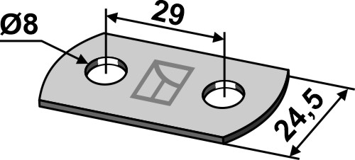 Verbindungsplatte geeignet für: Kemper Räumer