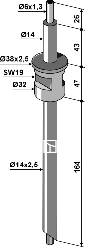 Flüssigdüngerleitung geeignet für: Zubehör für Sätechnik BOURGAULT