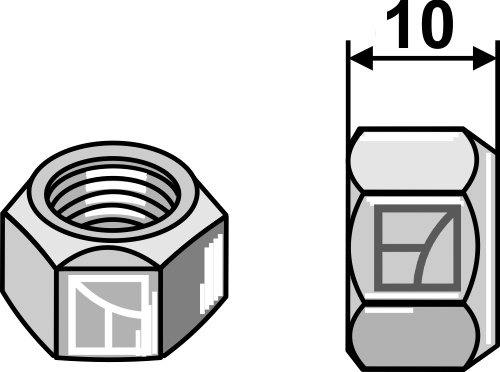 Ganzmetallmutter mit Klemmteil 7/16 geeignet für: Ganzmetallmuttern mit Klemmteil
