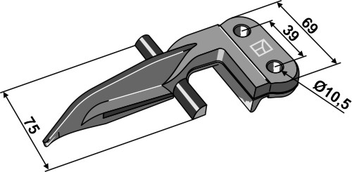 Eckfinger geeignet für: Claas Double fingers, single fingers, end fingers, Палец углово