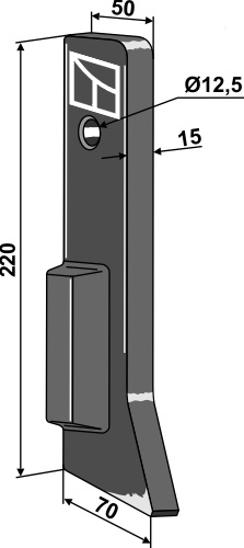 Bico de semeador 15°