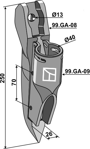 Säschar Kpl. geeignet für: Gaspardo Säschare
