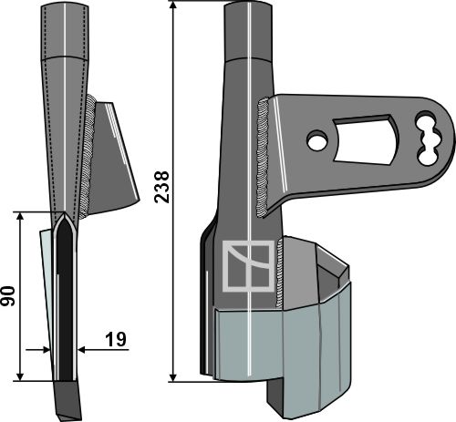 Vogel u. Noot Ploeglichaam type UST400 ©-PLUS
