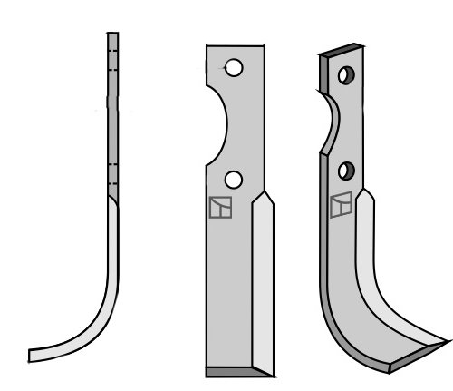 Fräsmesser 175x30mm, rechts geeignet für: Adriatica blade 