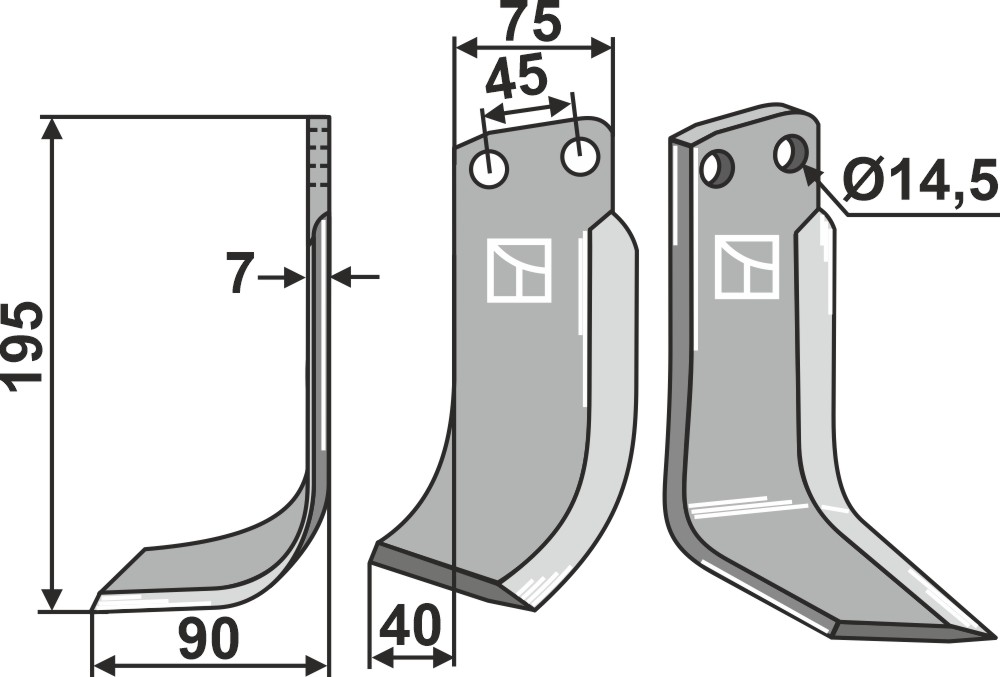 Fräsmesser - linke Ausführung geeignet für: Gehring Fräsmesser