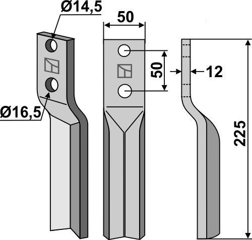 Rotorzinken geeignet für: Krone blade and rotary tine