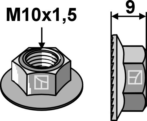 Låsemøtrik M10x1,5