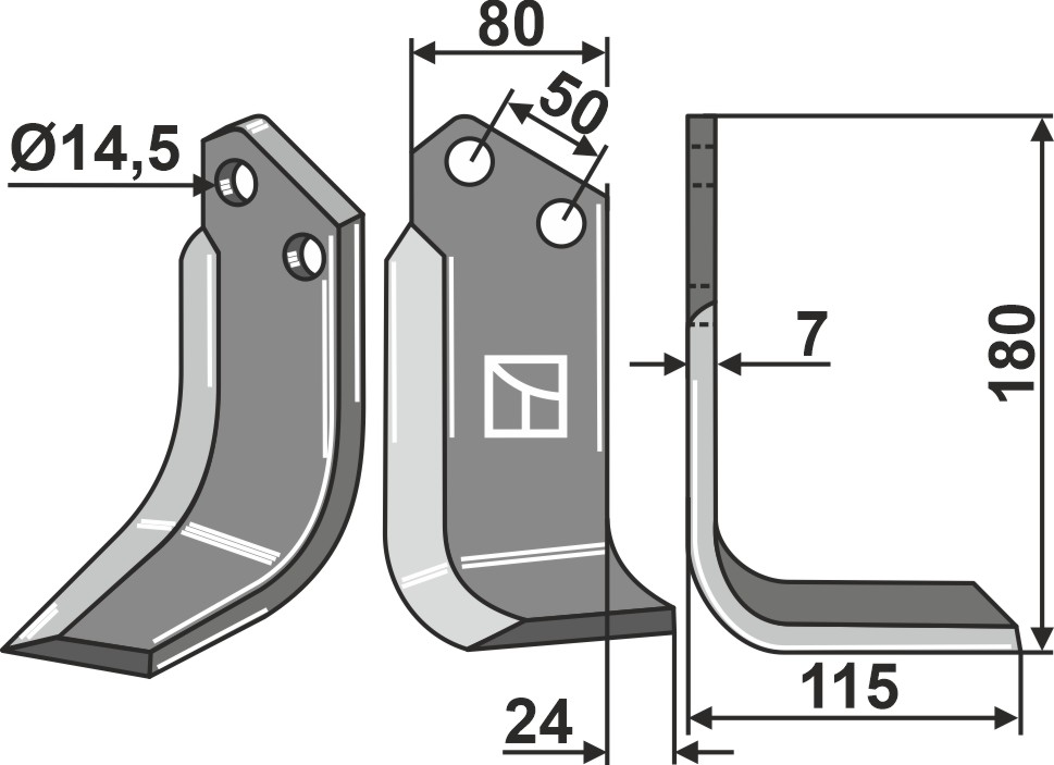 Fräsmesser, rechte Ausführung geeignet für: Meritano Fräsmesser