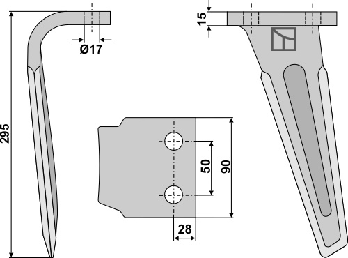 Kreiseleggenzinken, linke Ausführung geeignet für: Sicma Kreiseleggenzinken