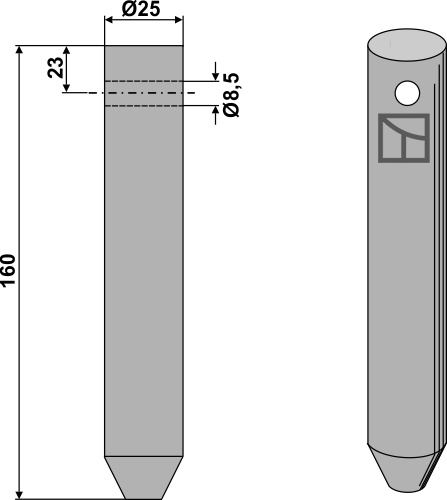 Kreiseleggenzinken geeignet für: Breviglieri diente de grada rotativa