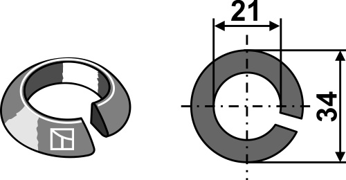 Комплектующие для зубов ротационной бороны - Пружинные кольца для зубов ротационной бороны 