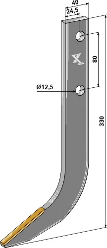Fräshaken für Reihenfräsen - Hartmetall geeignet für: AVR tungsten carbide reinforced wearing parts 
