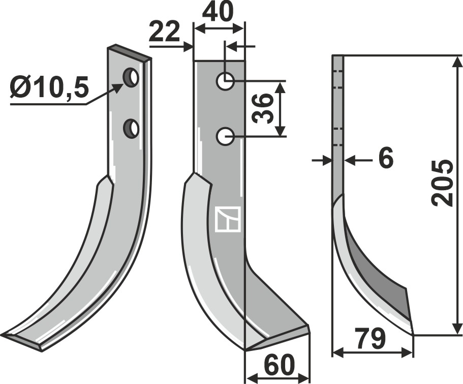 Fräsmesser, rechte Ausführung geeignet für: VMC Fräsmesser