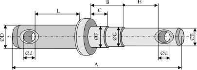 Lower - link pins to be welded - Cat. I-II