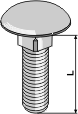 Saucer-head screws - galvanized - DIN603