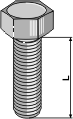 Sechskantschrauben - galvanisch verzinkt - DIN933