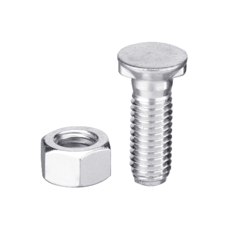 Plough bolts DIN11014 - 12.9 with hexagon nuts