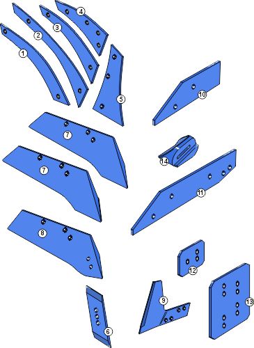 Ploeglichaam type BP-322 PS(L)