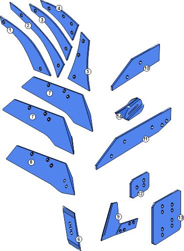 Ploeglichaam type BP-323 PS(L)