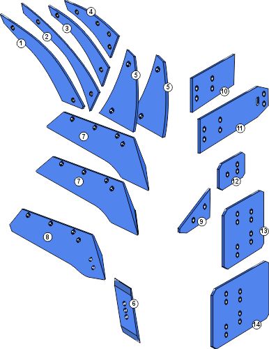 Ploeglichaam type BP-350 WS(L)