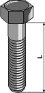 Boulons à tête hexagonale DIN931 - 10.9 sans écrou