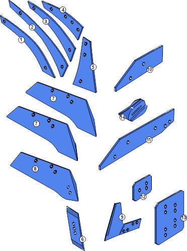 Ploeglichaam type BP-354 RS